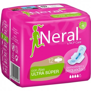 NERAL SERVIETTE AILETTES ULTRA SUPER 12U