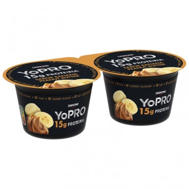 DANONE YOPRO PLATANO M.CACAHUETE 160GX2U
