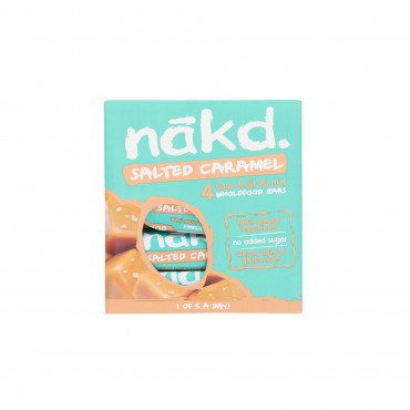 NAKD BARRITAS CARAMELO SALADO 140G