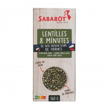 SABAROT LENTEJA VERDE 8 MINUTOS 360G