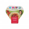 Espaguetis a la bolonyesa, 250 g. Hipp Bio
