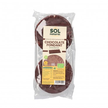 S.NATURAL GALETTE RIZ CHOCO NOIR 100G