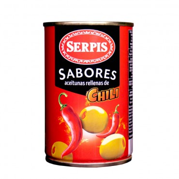 SERPIS SABORES OLIVES CHILI 300G