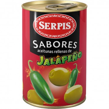 SERPIS SABORES OLIVES JALAPEÑO 300G