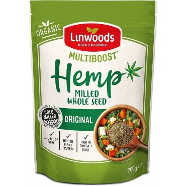 LINWOODS GRAINES MOULUS CHANVRE 200G