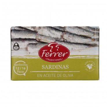 FERRER SARDINES HUILE OLIVE 12/16 115G