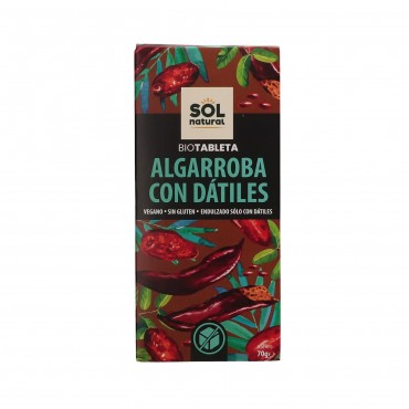S.NATURAL CHOCO CAROUBE DATTE BIO 70G