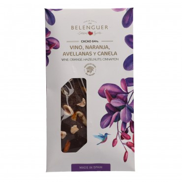 BELENGUER CHOCO 64% VIN ORANGE 115G