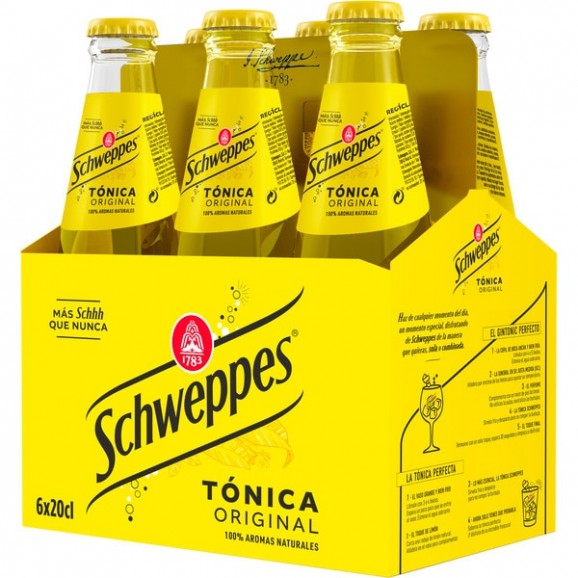 SCHWEPPES TONICA 20CL X 6U.