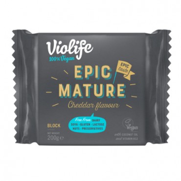 VIOLIFE BLOC EPIC MATURE CHEDDAR 200G