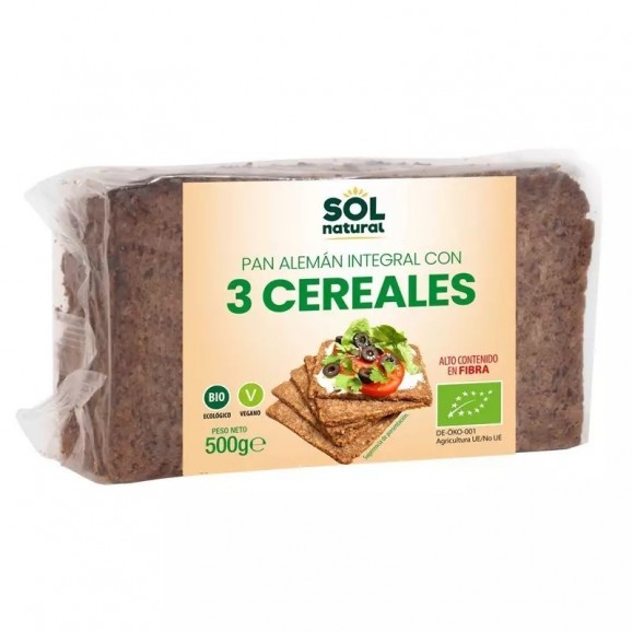 SOL N. PA ALEMANY 3 CEREALS 500G