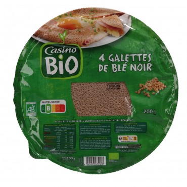 CASINO BIO CREPS TRIGO NEGRO 4U. 200G