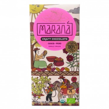 MARANA CRAFT CHOCO NOIR CUSCO 80% 70G