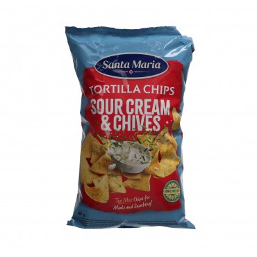 S.MARIA TORTILLA CHIPS SOUR CREAM 185G