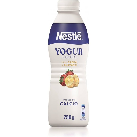 NESTLE YOGUR LIQUIDO FRESA PLATANO 750G