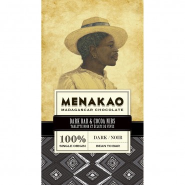 MENAKAO CHOCOLATE NEGRO 100% 75G