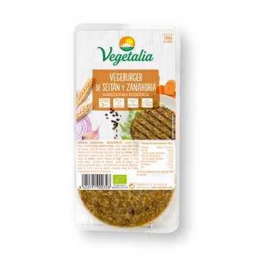 VEGETALIA VEGEBURGER SEITAN CAROTTE 160G
