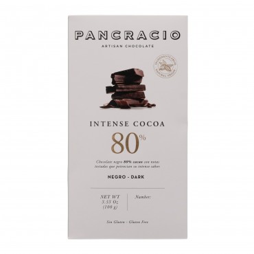 PANCRACIO INTENSE 80% CHOCO NOIR 100G