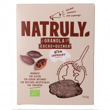 NATRULY GRANOLA CACAO QUINOA BIO 325G