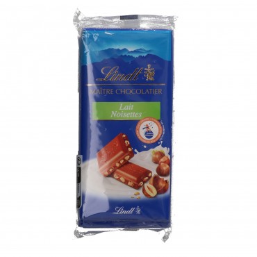 LINDT MAITRE LLET AVELLANES 100G X 2U.