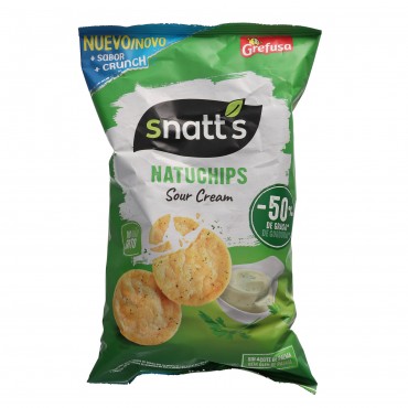 SNATT'S NATUCHIPS SOUR CREAM 85G