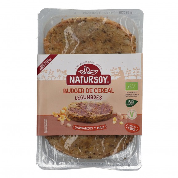 NATURSOY BURGER MIJO MAIZ GARBANZO 200G