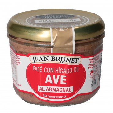 J.BRUNET PATE FOIE VOLAILLE ARMAGNAC180G