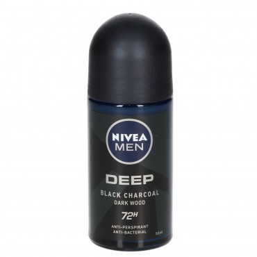 NIVEA DEO ROLL-ON HOMME DEEP BLACK 50ML