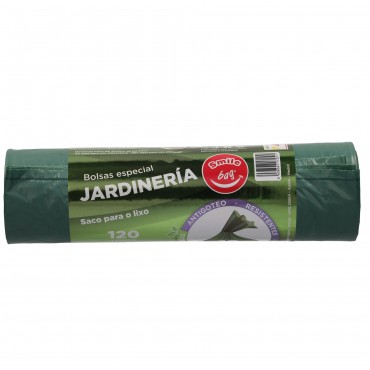 SMILE BAG B.BASURA VERDE JARDIN 120L 10U