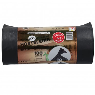 SMILE BAG B.BASURA ORO COMUNID.180L 10U.