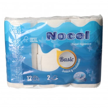 NOCEL PAPER HIGIENIC BLAU BASIC 12U.