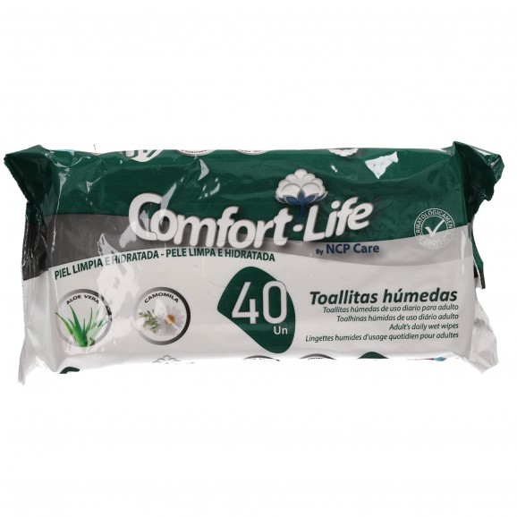 COMFORT LIFE TOALLITA HUMEDA ADULTO 40U.