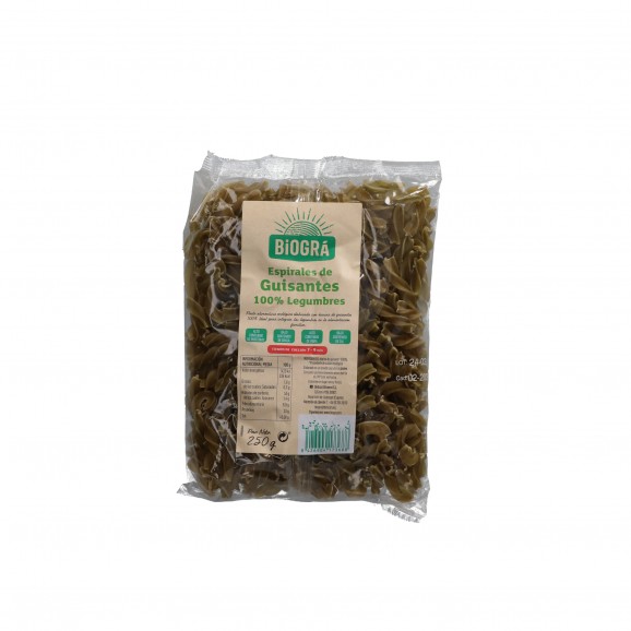 BIOGRA ESPIRALES GUISANTES 250G