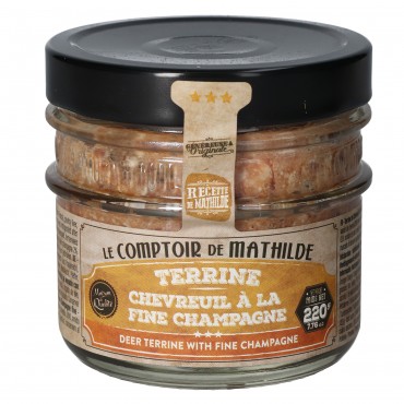 C.M TERRINE CHEVREUIL F.CHAMPAGNE 220G
