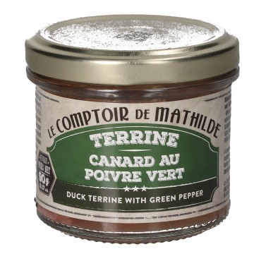 C.M TERRINE CANARD POIVRE VERT 90G