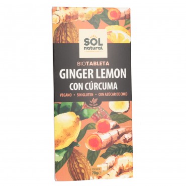 SOL NAT.CHOCO GINGEMBRE CIT.CURCUMA 70G
