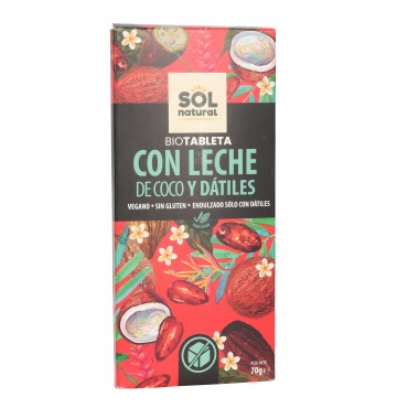 SOL NAT. CHOCO COCO DATILES 70G