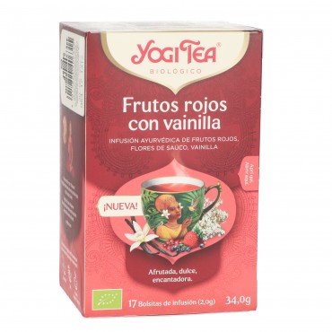 YOGI TEA FRUITS ROUGES VANILLE 17U.