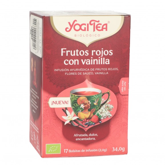 YOGI TEA FRUTOS ROJOS VAINILLA 17U.