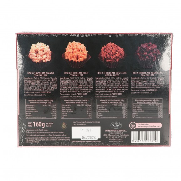 BEATO ROCHES CHOCO PAILLETTE ASS. 160G