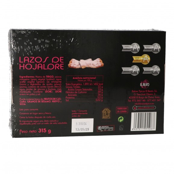 BEATO LAZOS HOJALDRE 315G