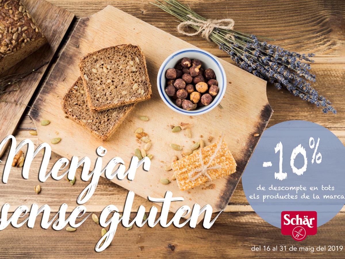 10% de descompte en productes de la marca Schär